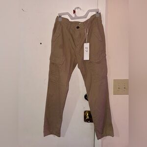 Casual Tan Wide Leg Pants